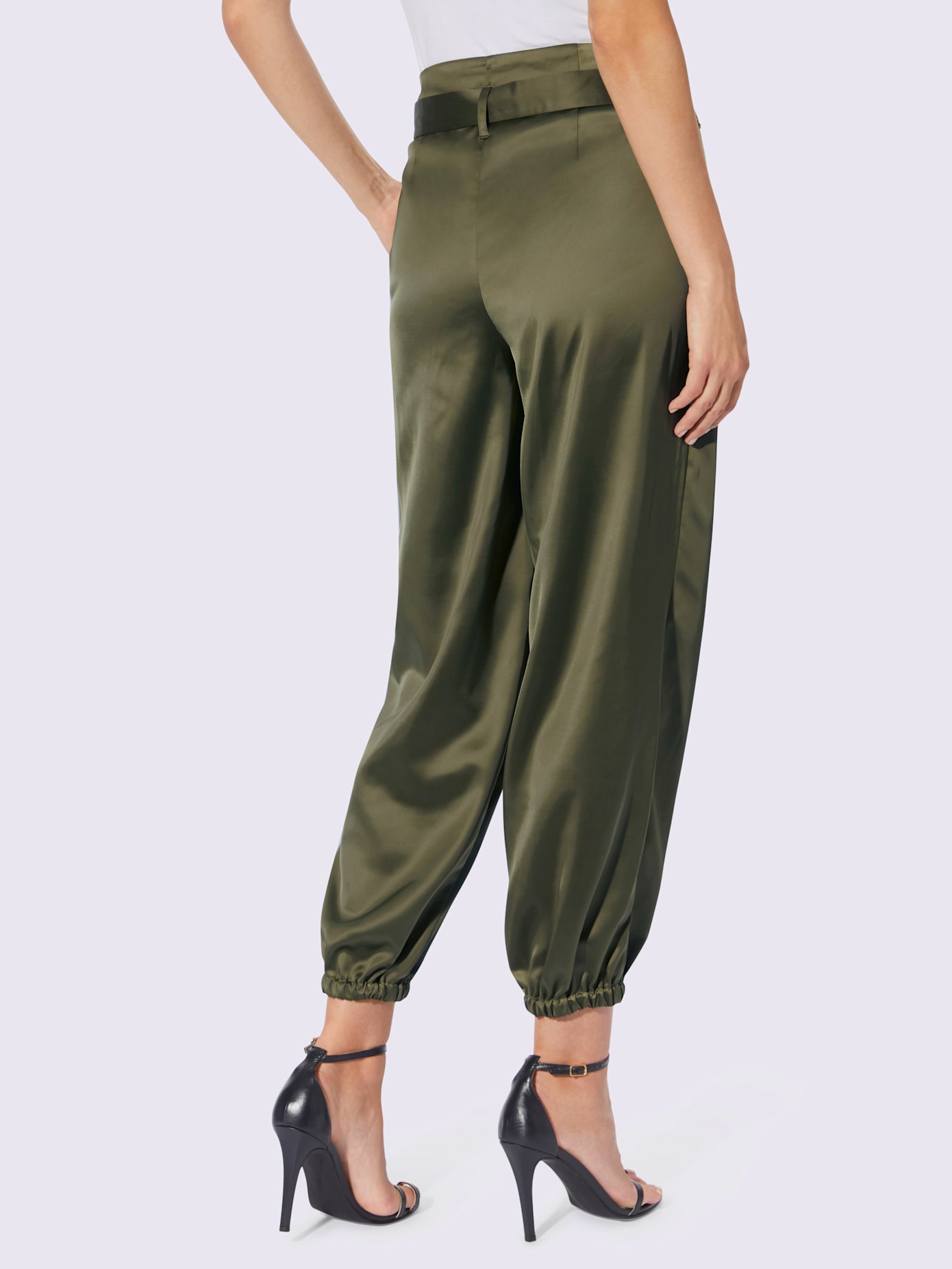 Pantalon joli satin mat brillant