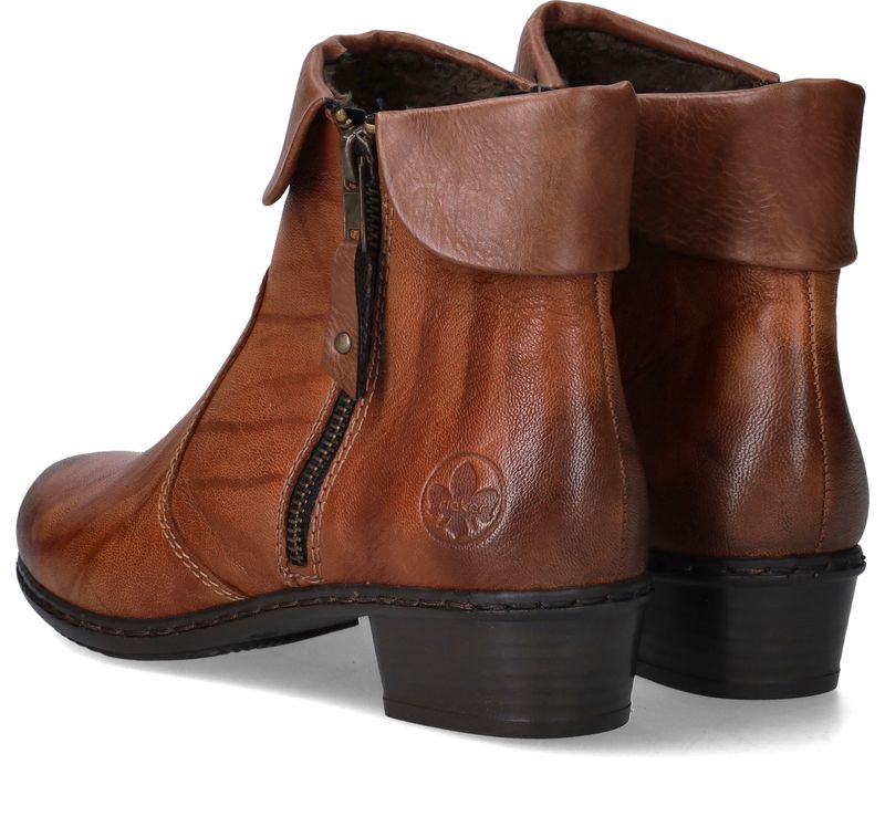Rieker Enkellaarsjes Cognac Dames