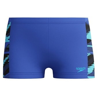 Speedo Boys Hyperboom Panel Aquashort Badehose Cobalt Pop Kinder