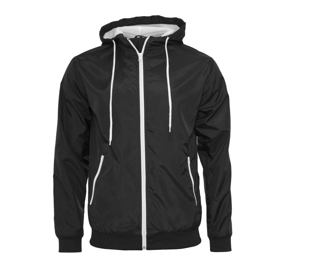 BUILD YOUR BRAND BY016 - Veste Coupe-Vent Élégante et Fonctionnelle pour Hommes