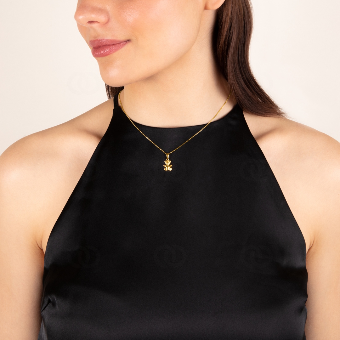 Anhänger 750/18 K Gelbgold Bär