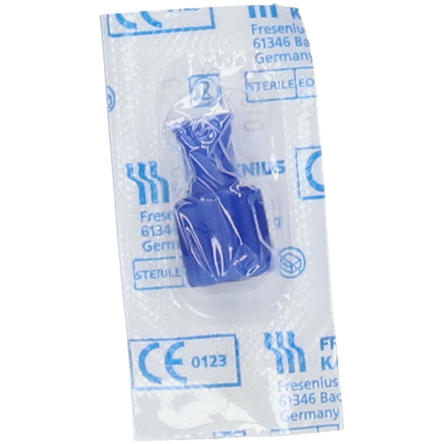 Fresenius Kombistopfen LuerLock Blau