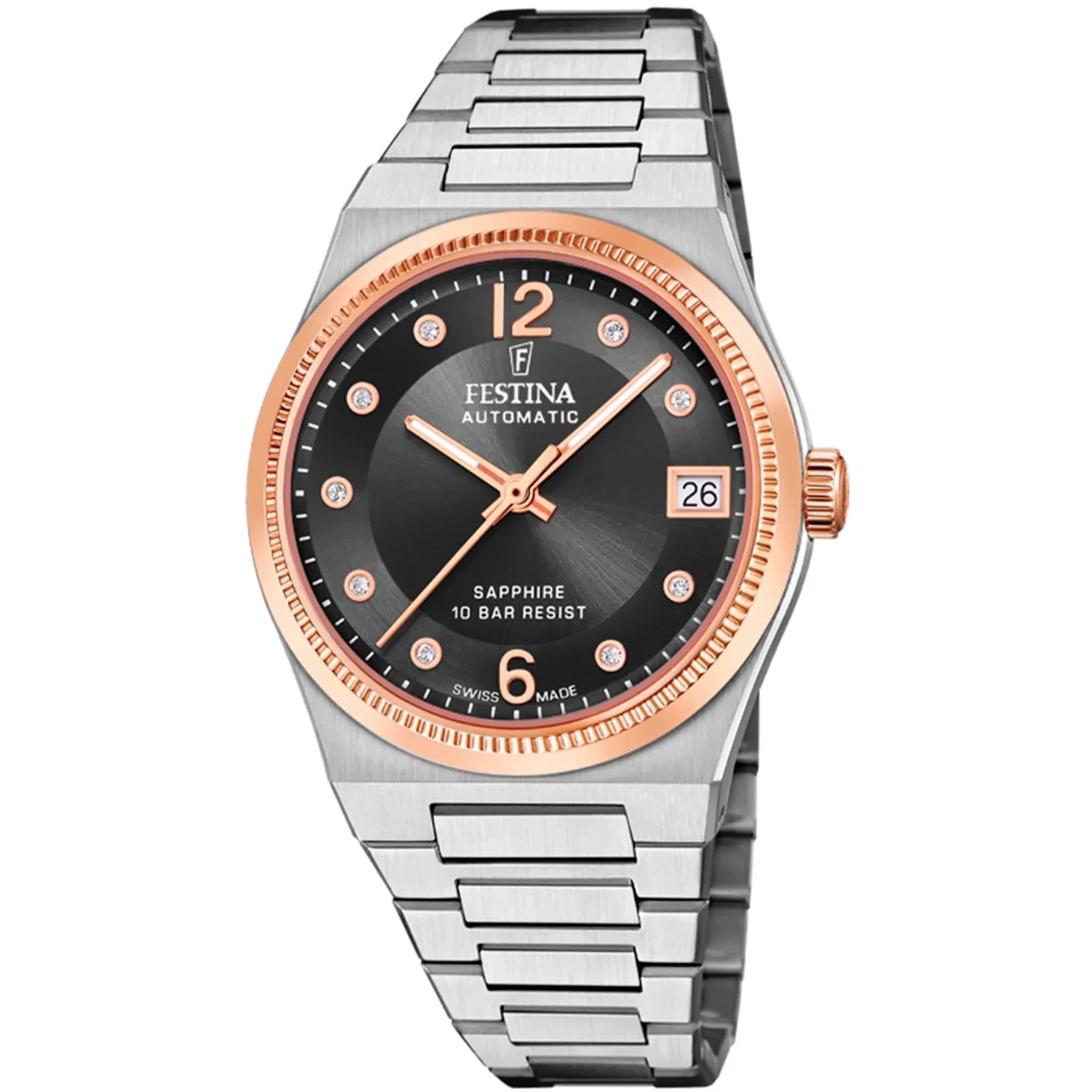 Festina Swiss Made Automatic Sapphire Lady F20031/3