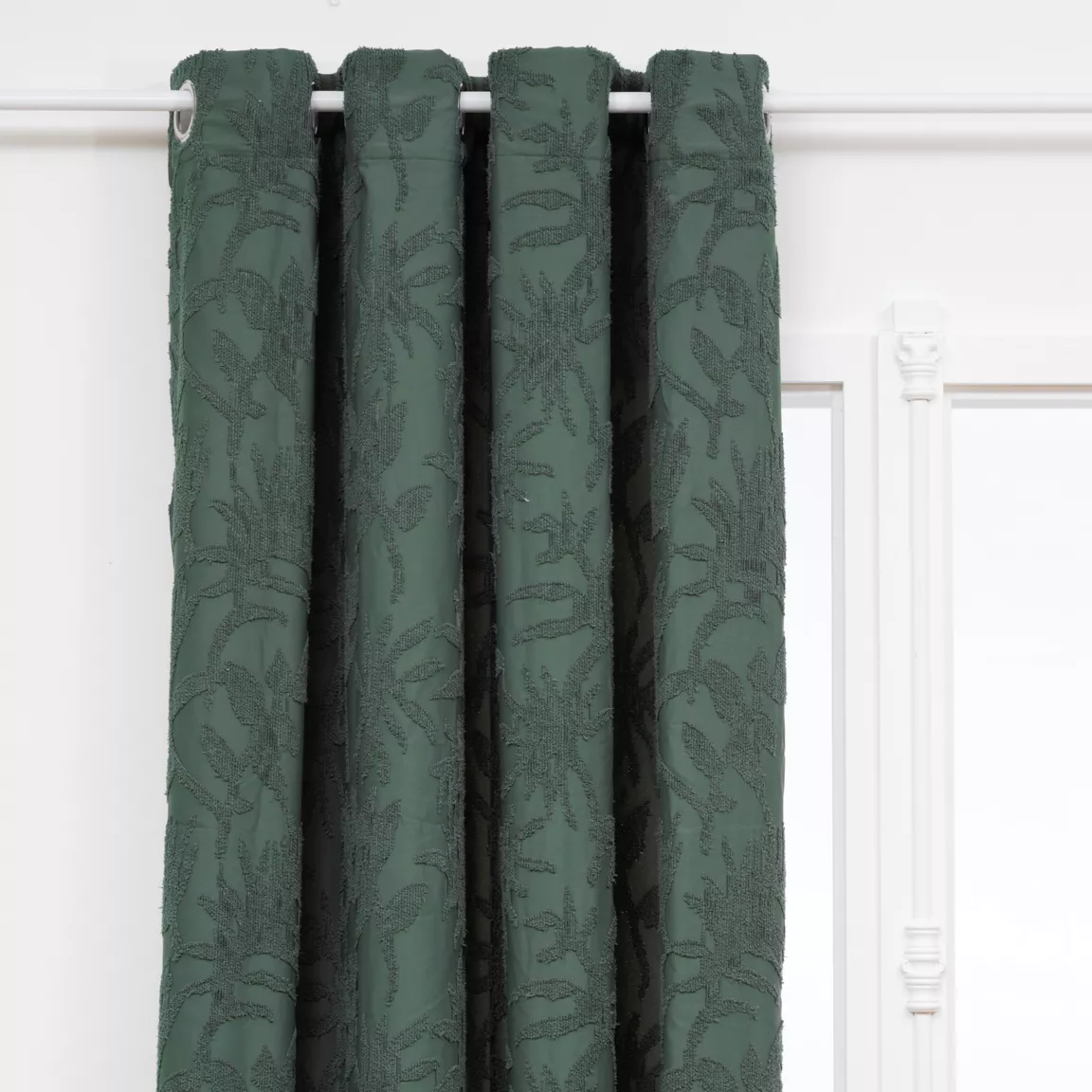Rideau tissé (135 x 260 cm) Willow Vert kaki