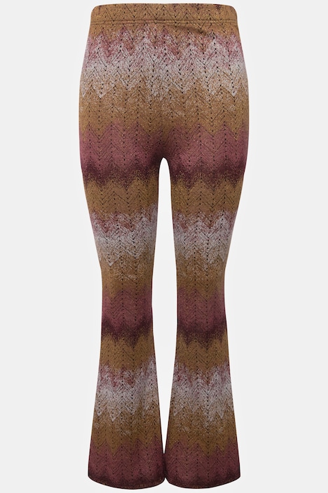 Schlaghose, Leggings, Glitter Zackenstreifen, Elastikbund