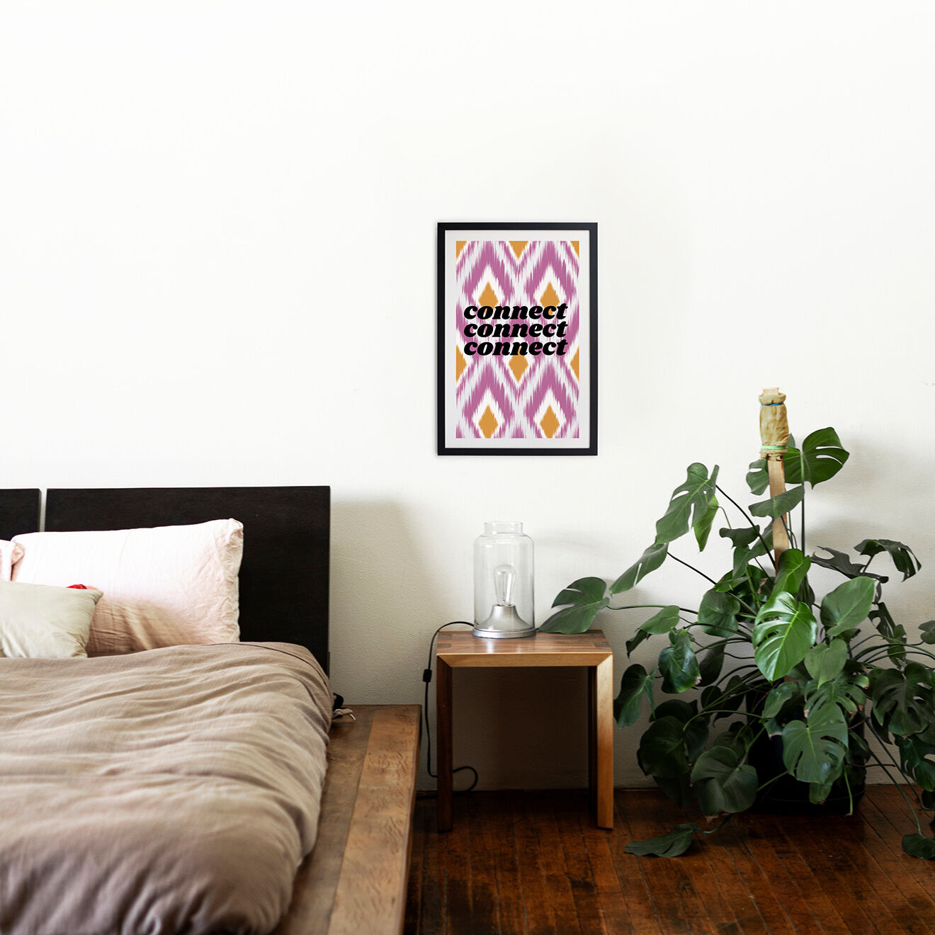 Little Nice Things Affiche encadrée Connect multicolore - 40x30 cm