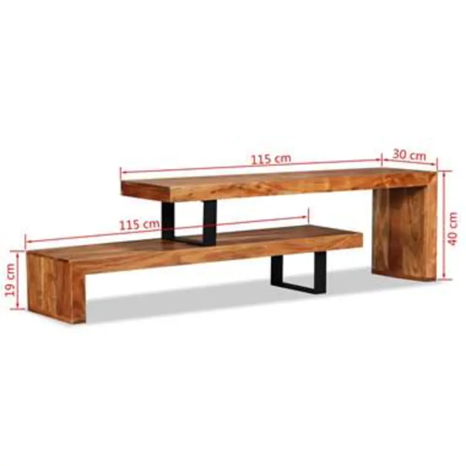vidaXL - Tv-meubel - Bruin - Hout