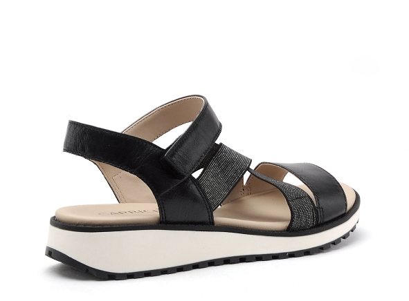 Caprice nu pieds plats femme 28704 noir
