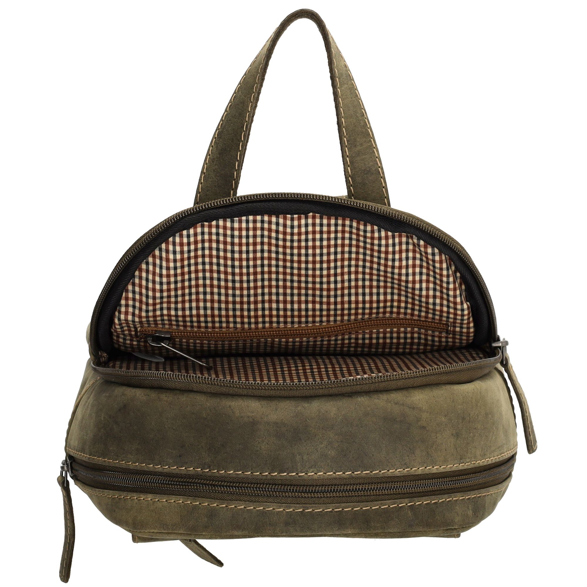 Hide & Stitches Idaho Rugzak Olijfgroen