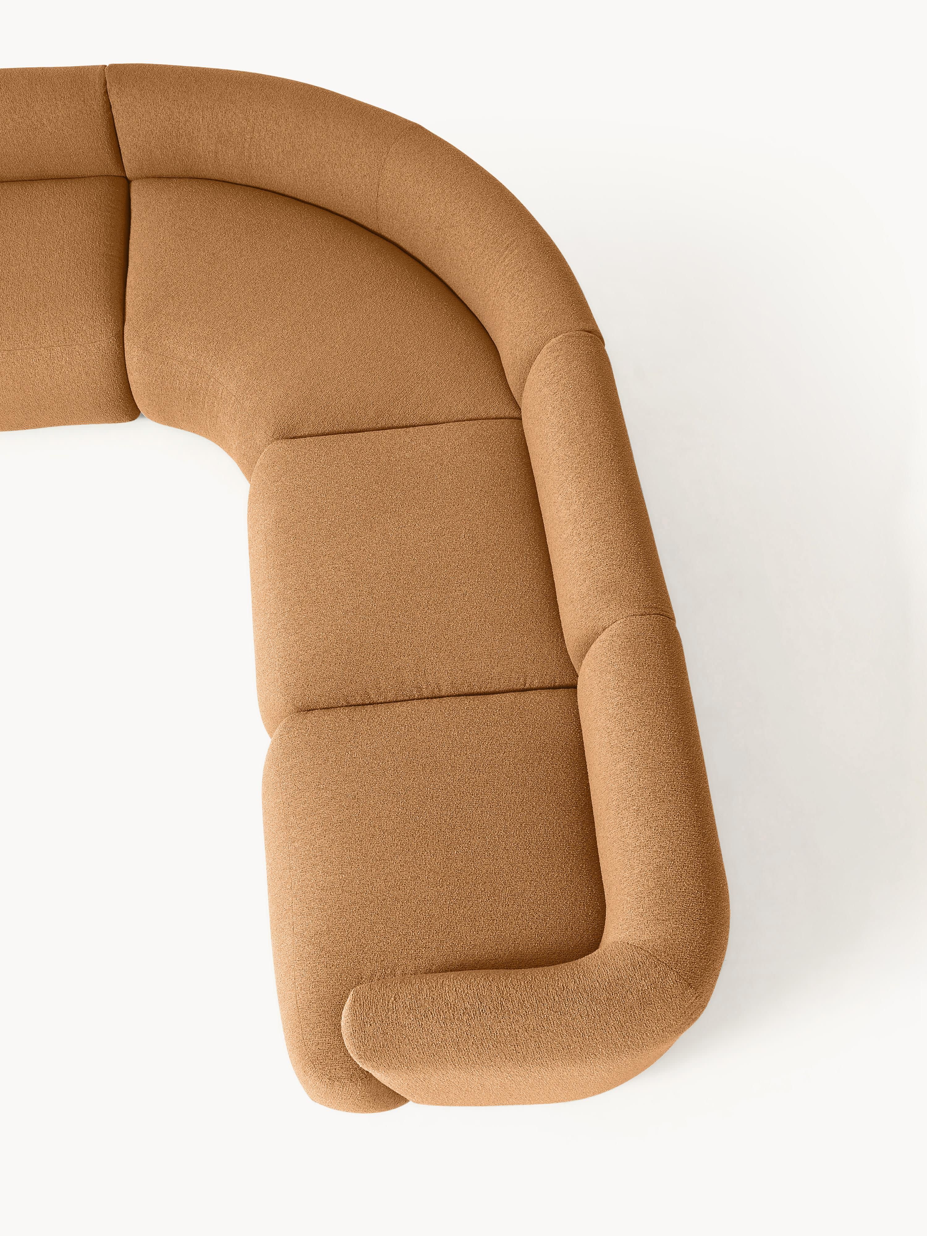 Modulaire bouclé hoekbank Sofia (4-zits)