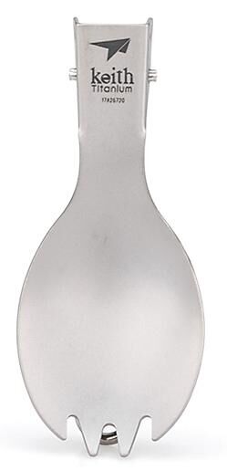 KEITH TITANIUM - SPORK PLIABLE EN TITANE