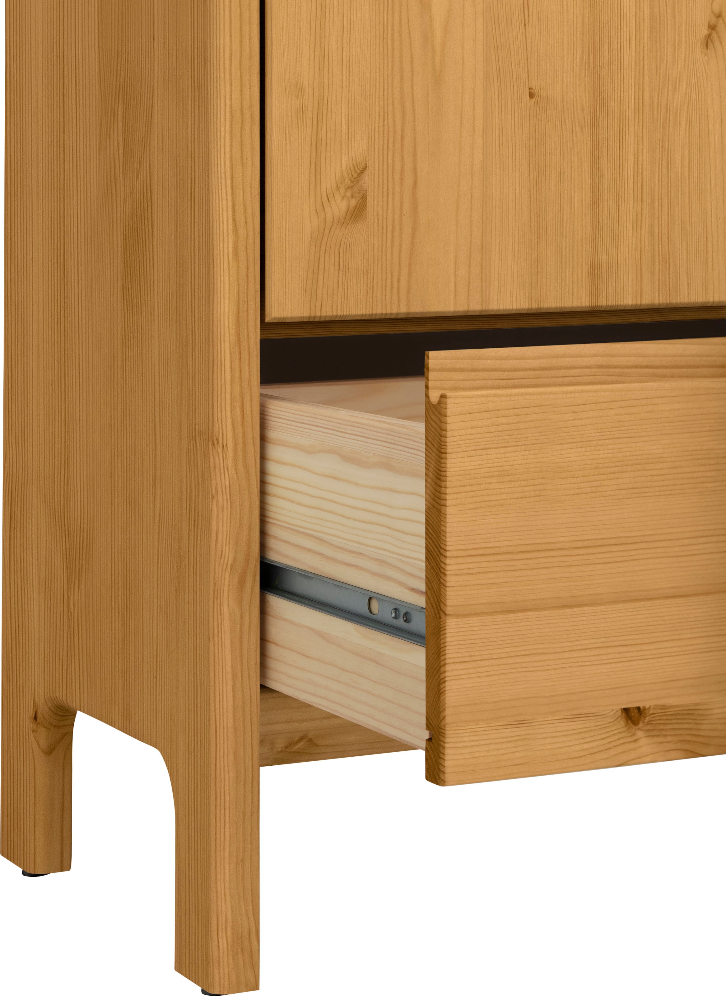GOODproduct Waschbeckenunterschrank »Jorrick« Breite 60 cm, Kiefer mit Bio Öl/Wachs behandelt, Siphonausschnitt