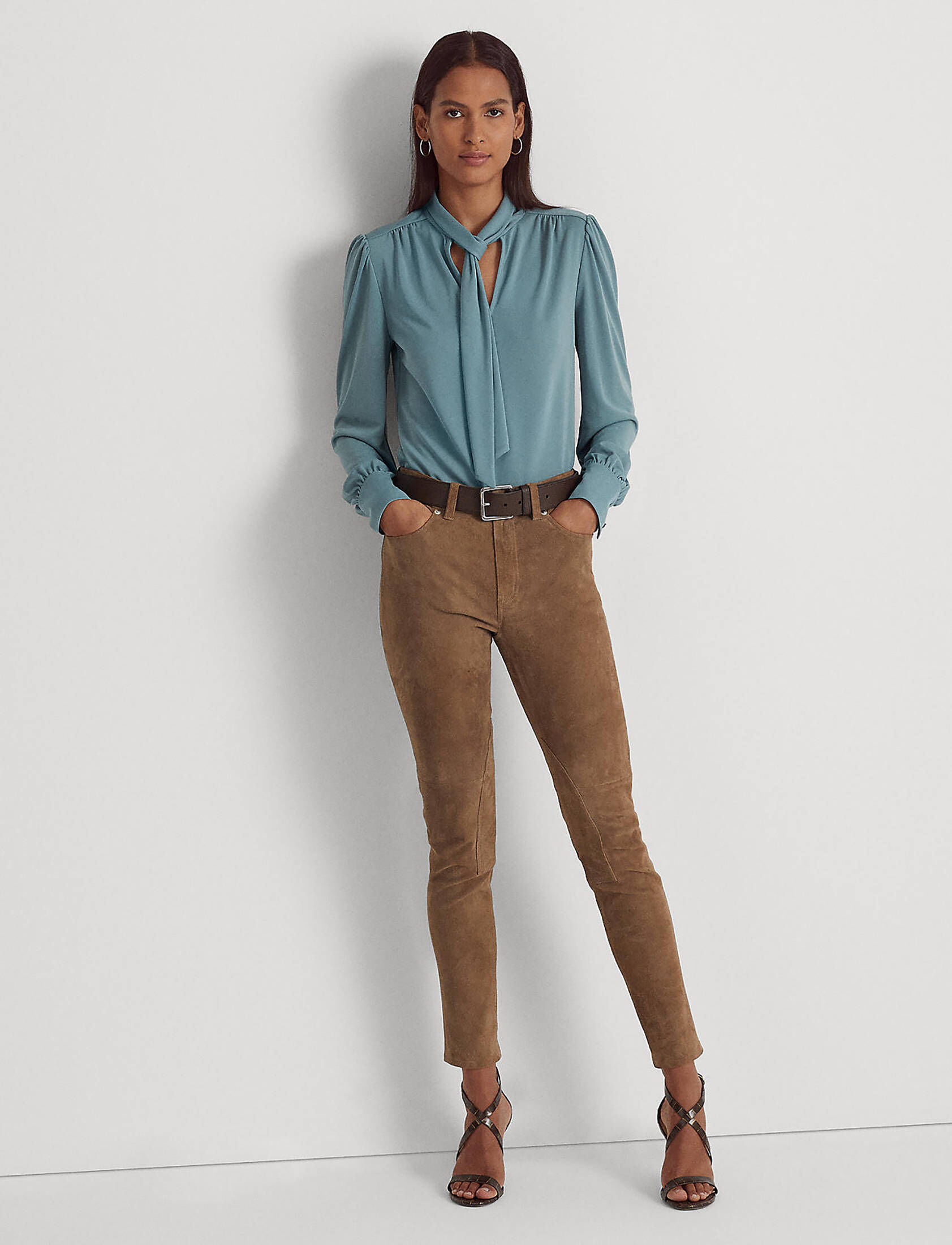 Lauren Ralph Lauren| Damen Schluppenbluse Relaxed Fit