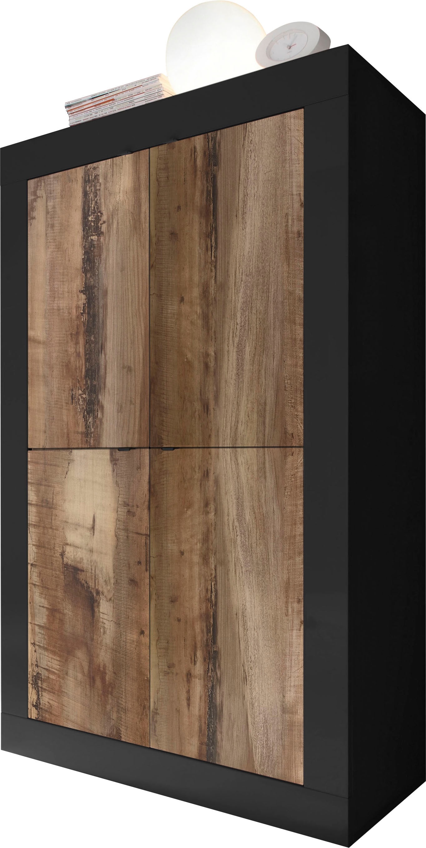 INOSIGN Highboard »Basic Höhe 162 cm, Breite 102 cm, Kommode 4 Türen, Hochkommode« Metallgriff, moderne Rahmenoptik, viel Stauraum, Farbauswahl