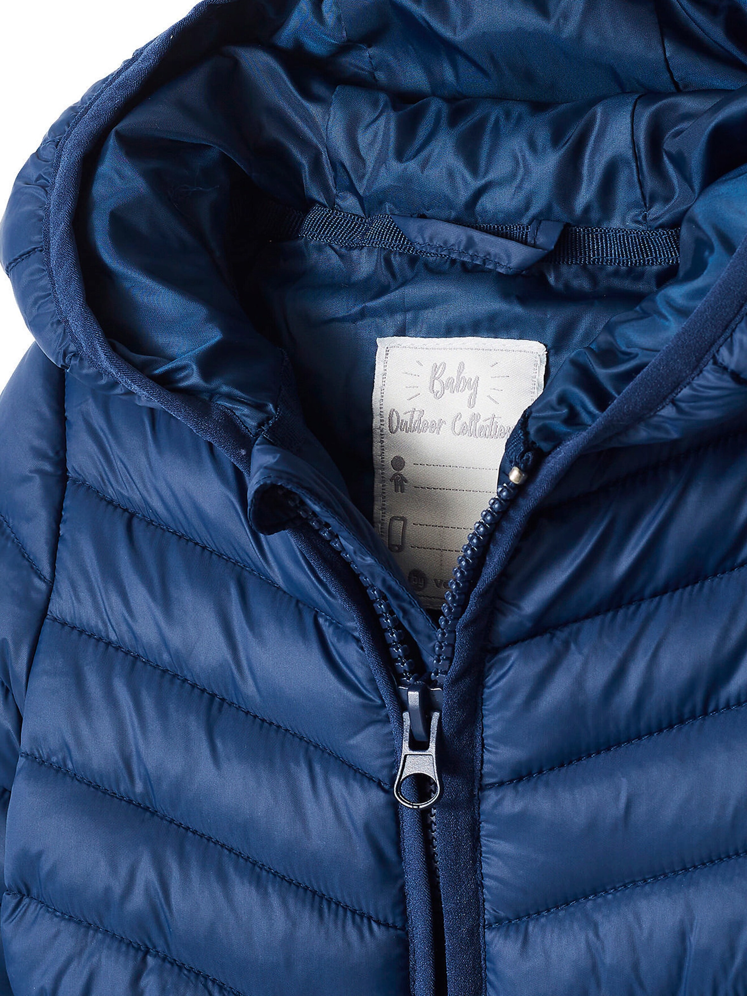Vertbaudet Baby Light-Steppjacke mit Futter aus Recycling-Polyester dunkelblau
