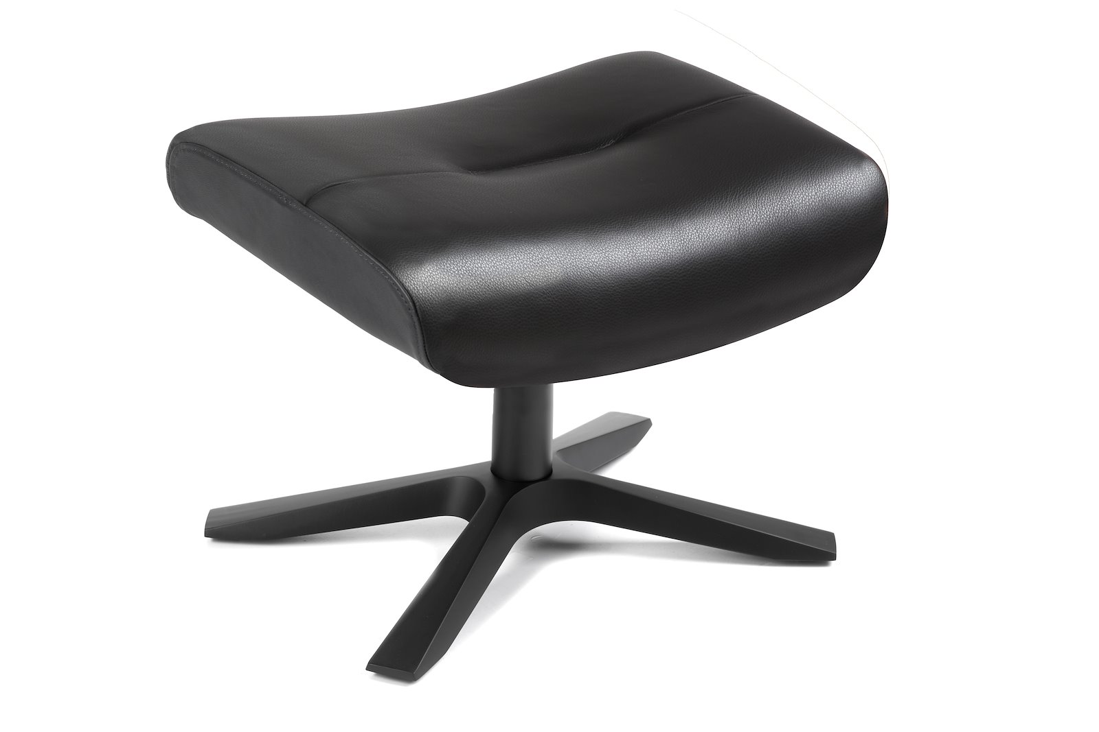 Air krakk I hud Zero 2534-89 Black, Quattro svingfot sort alu. Skrog i helkledd