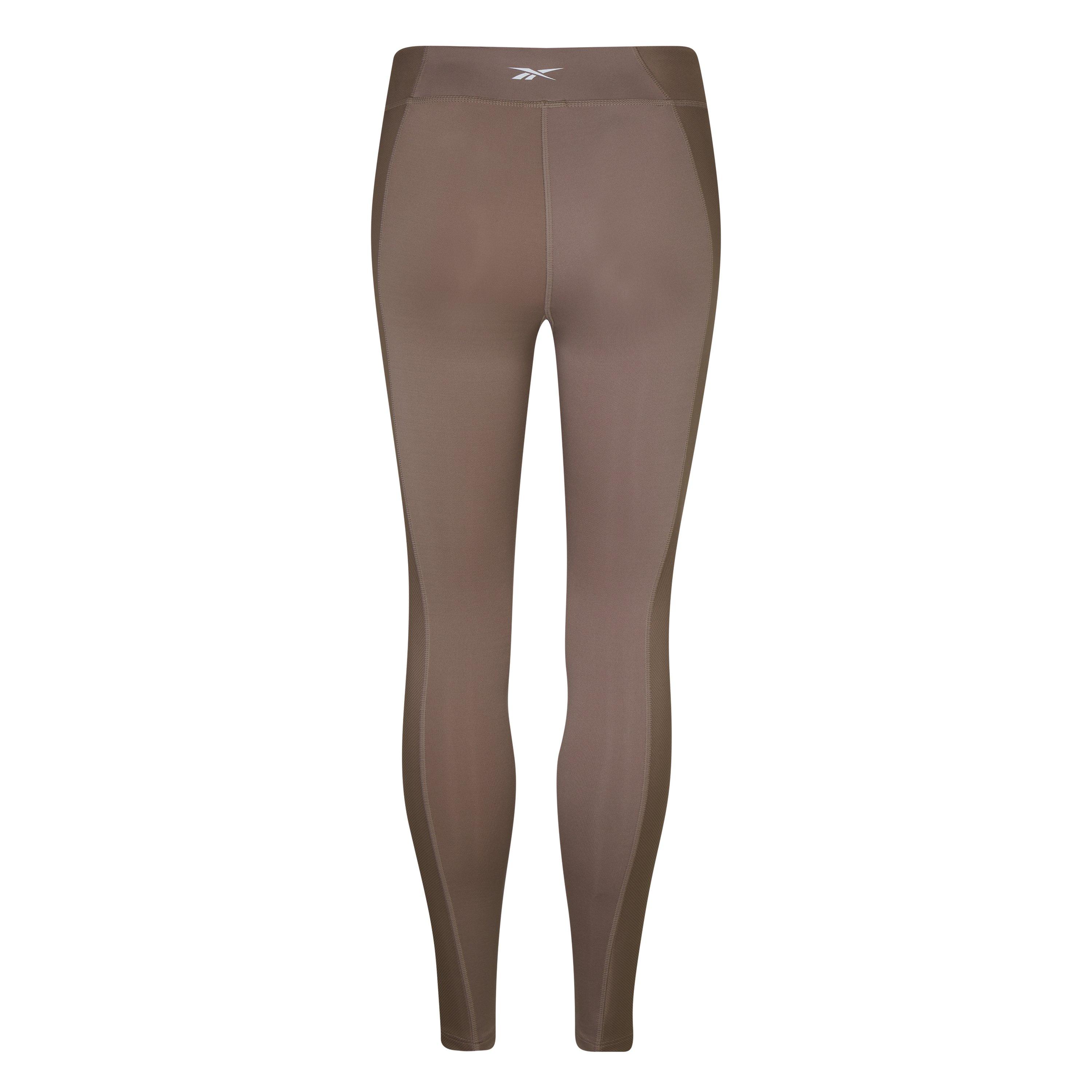 Reebok Yoga High Waisted Performance Rib Leggings Womens