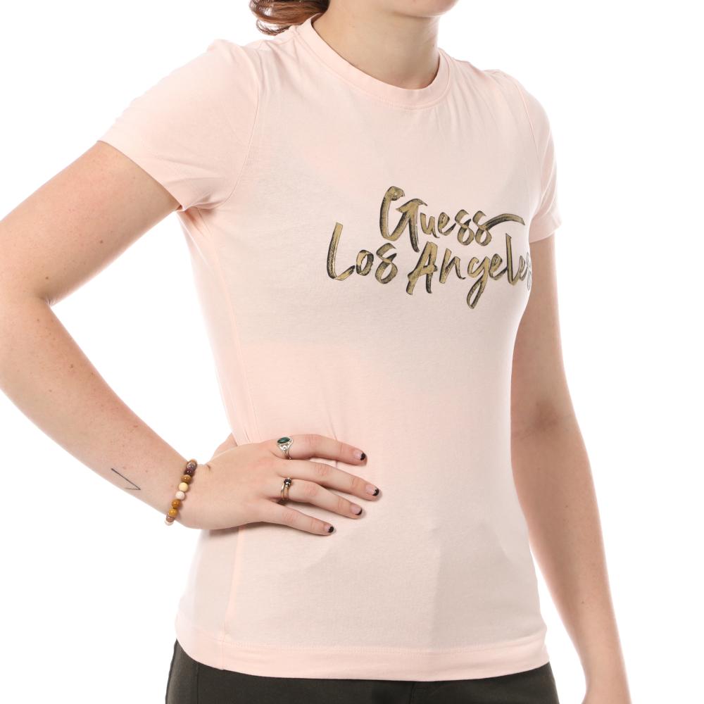 Guess T-shirt Rose Femme Guess Gold