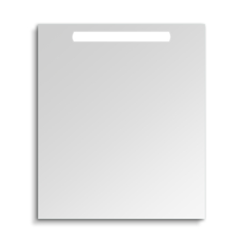 Badkamerspiegel Ava met verlichting rechthoek 60 x 70 cm met lijst chroom