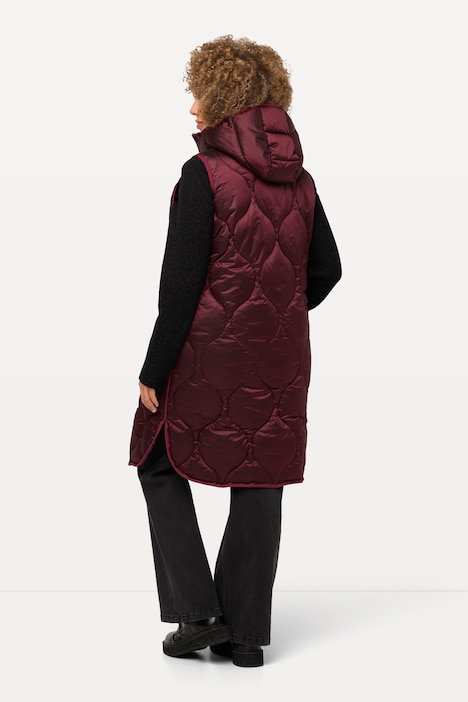HYPRAR Long-Steppweste, wasserabweisend, 2-Wege-Zipper
