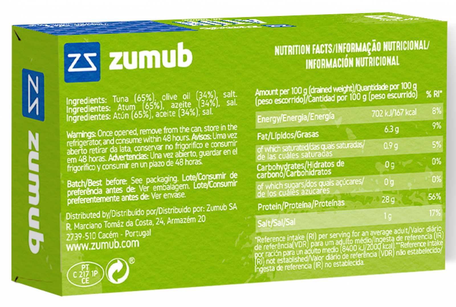 Atum Natural Zumba 120g