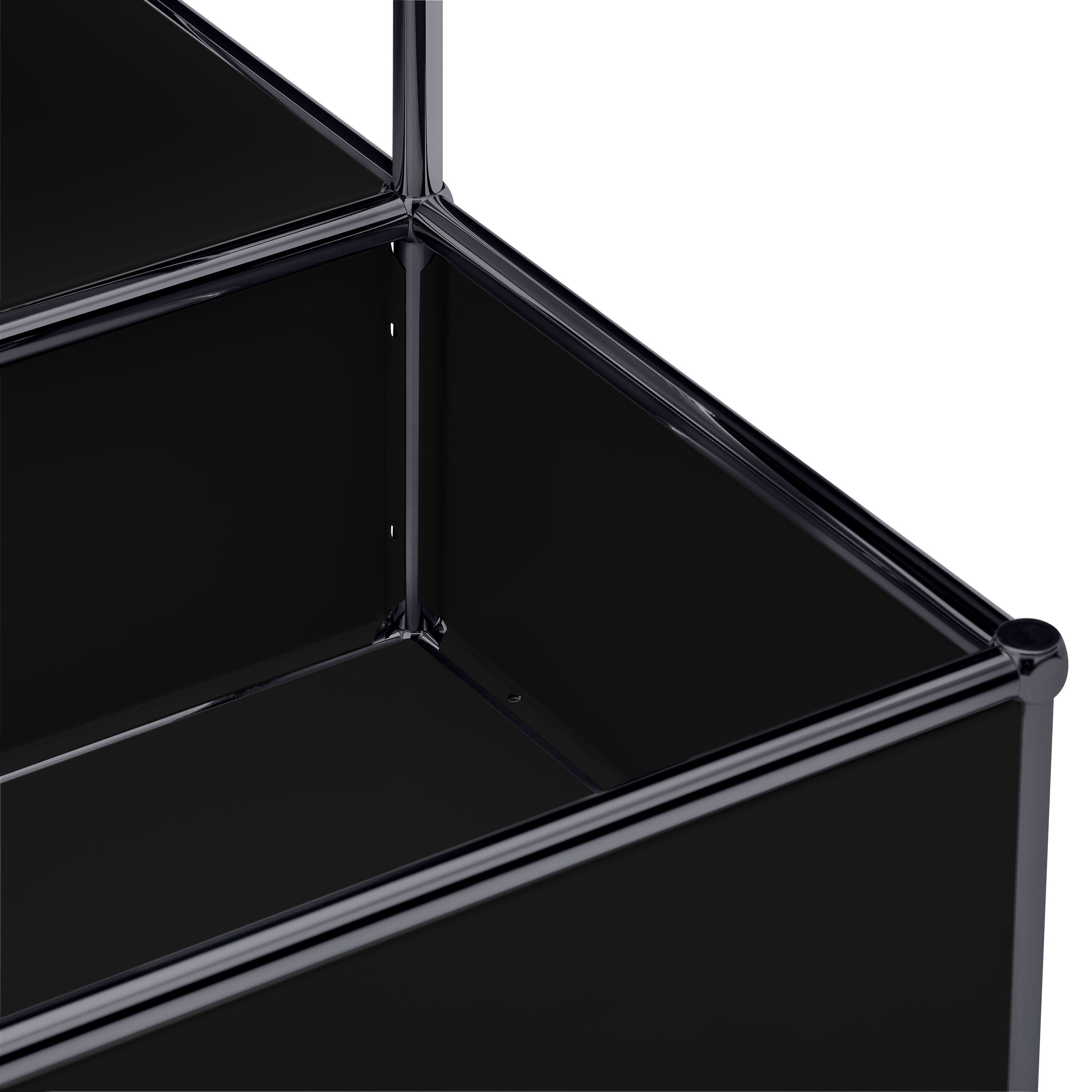 FLEXCUBE Salontisch - Schwarz / B: 77.5 cm x T: 77.5 cm x H: 43.5 cm