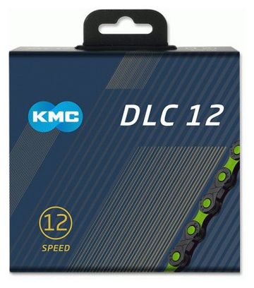 Chaîne KMC DLC VAE 126 maillons 12V Noir/Vert