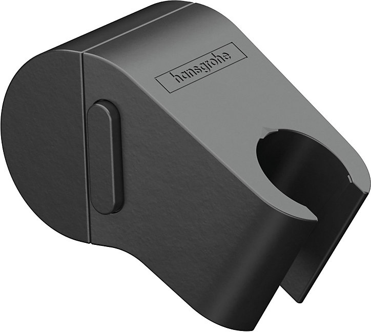 Support de douchette noir mat WallStoris Hansgrohe