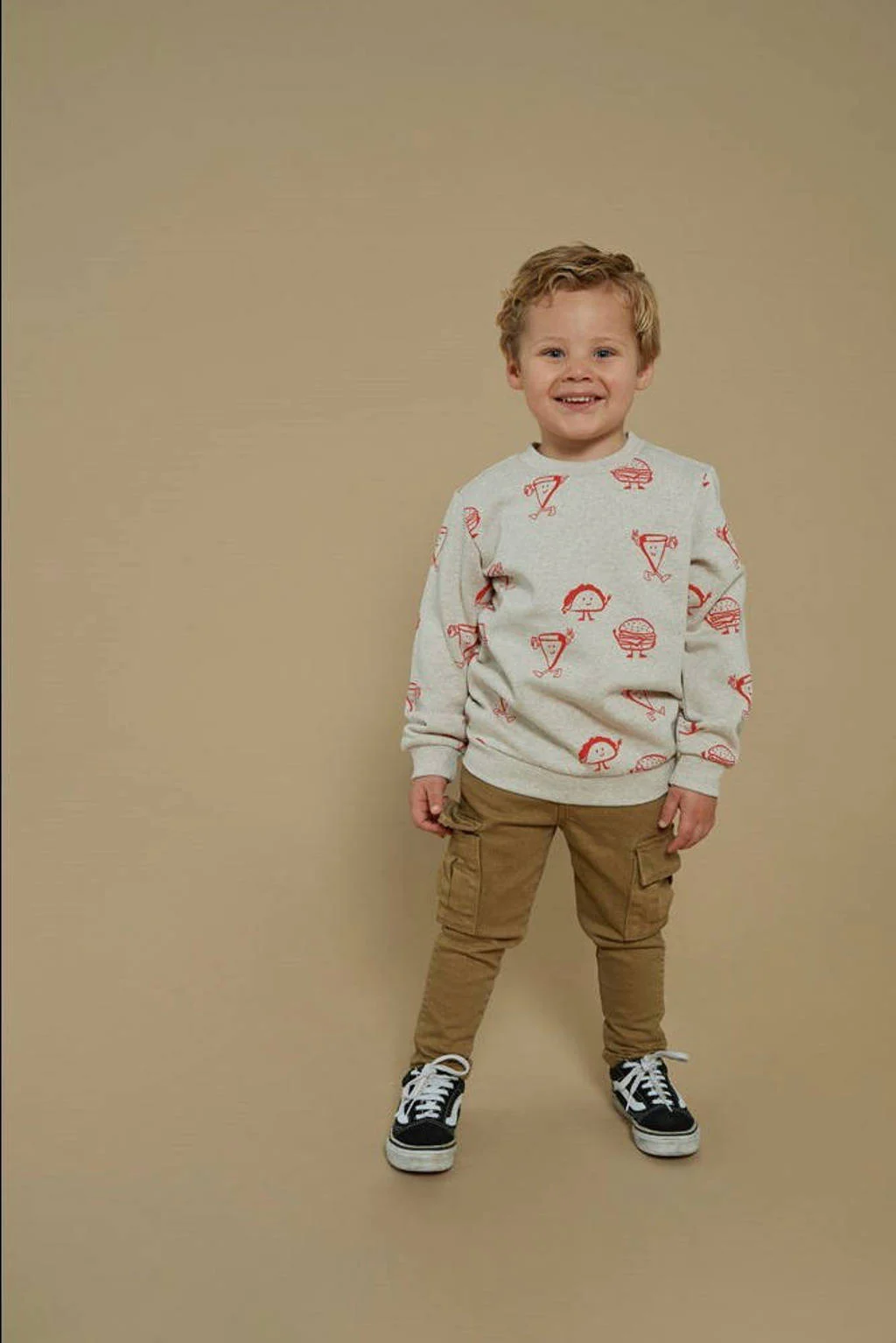 Sturdy regular casual broek olijfgroen