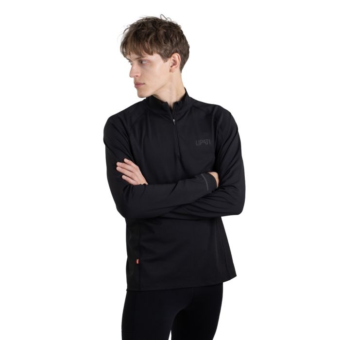 Lipati Herre Trøjer Calvus Zip Warm Shirt Sort