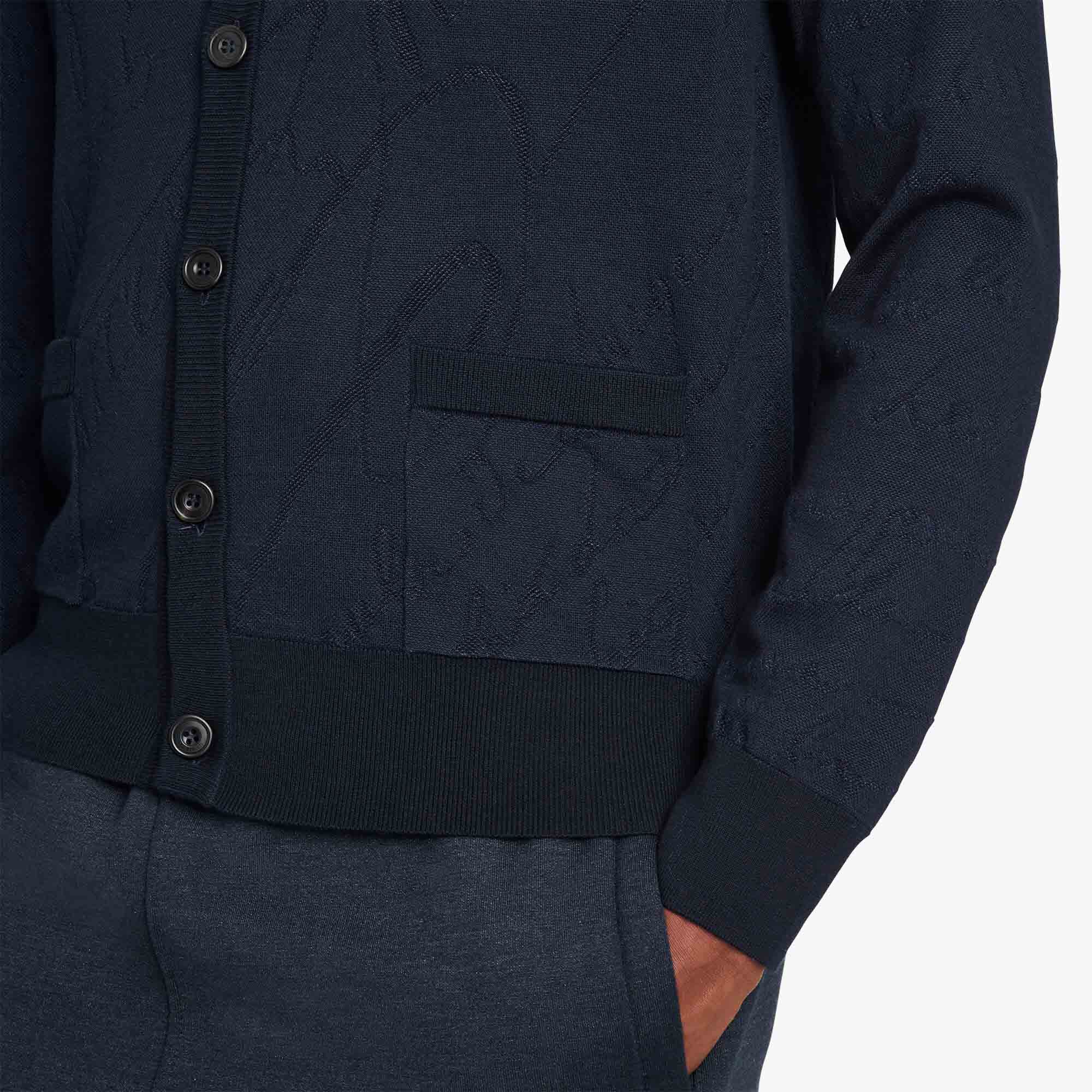 Cardigan Pique Scritto