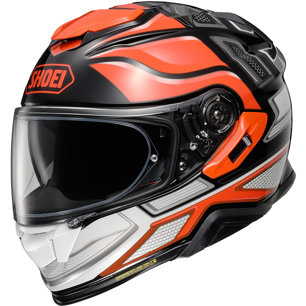 Shoei - Casque GT-Air 2 Notch TC-8 / Orange / Noir / Blanc