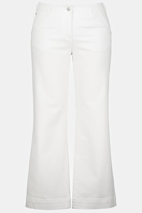 Jeans Mary, weites Bein, Bundfalten, 5-Pocket-Form