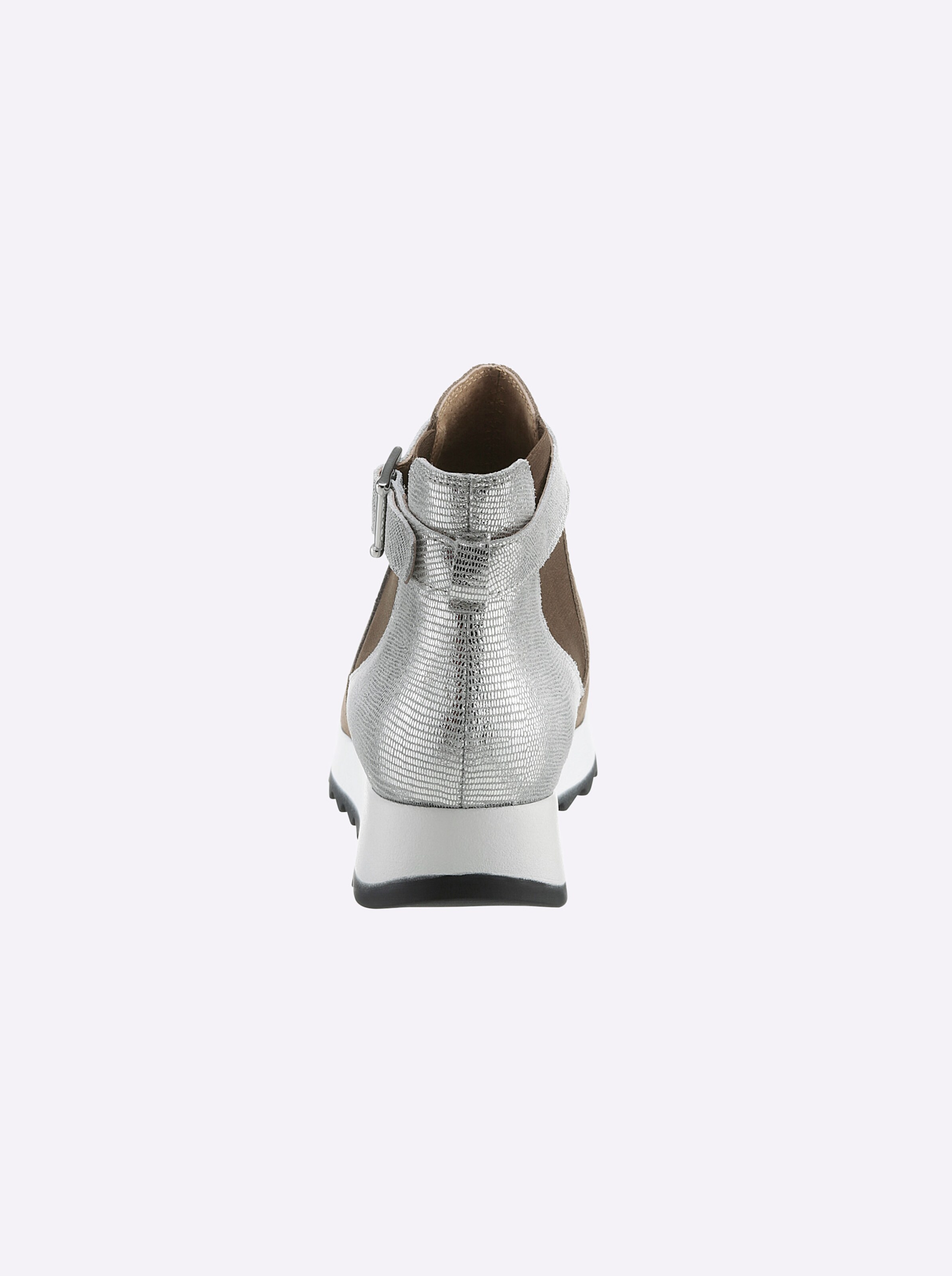 heine Stiefelette in taupe-silberfarben