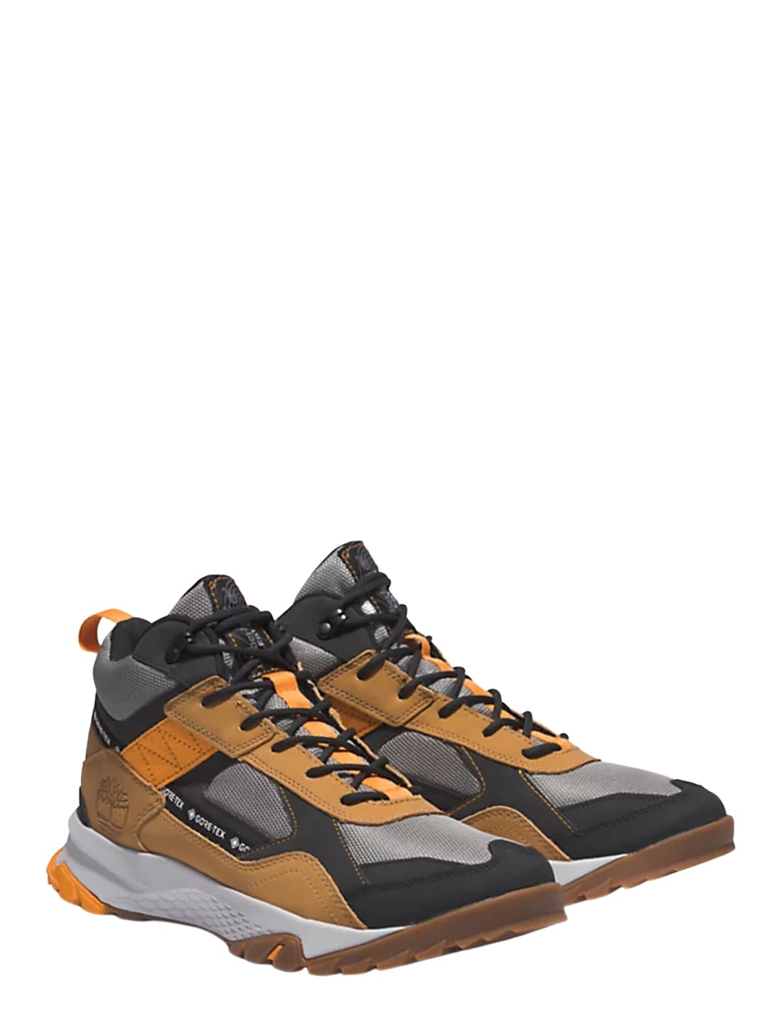 timberland boots homme lincoln peak mid gtx wht daim marron/jaune/noir/blanc