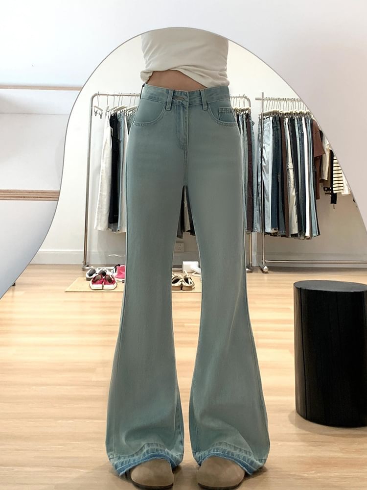Hanji - Lage flared jeans