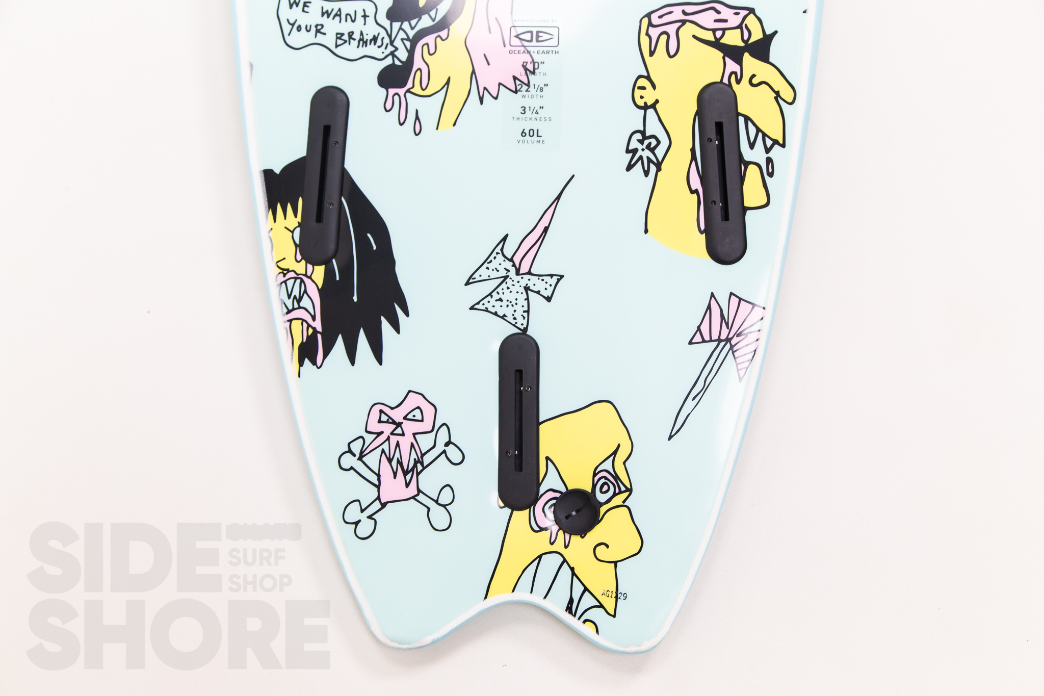 Ocean and earth EZI - Brains Rider  Softboard 7'0