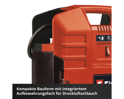 Einhell Power X-Change TE-AC 2x18V 36/8 Li OF Set accu koffercompressor, zonder accu en lader