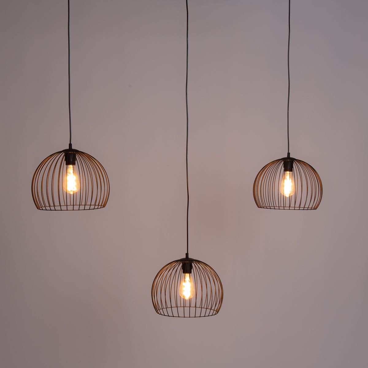 Moderne hanglamp zwart 3-lichts - Koopa