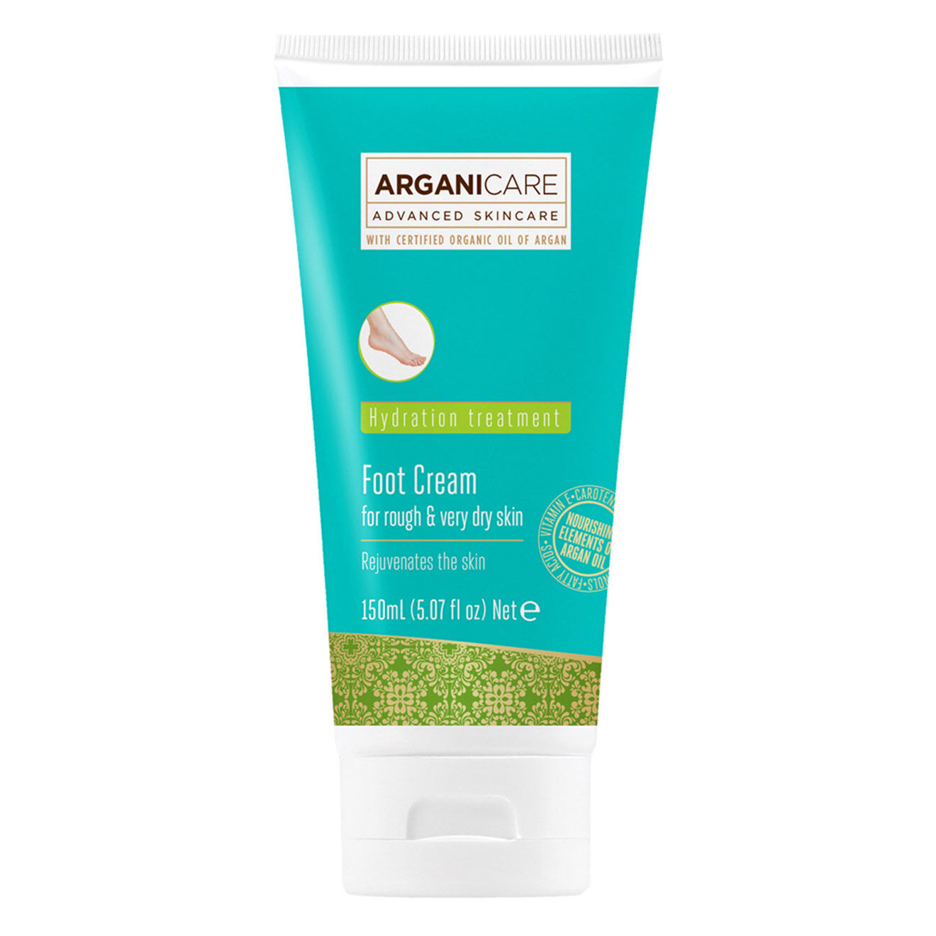Arganicare Crème pour les pieds peaux sèches & rugueuses - 150 ml