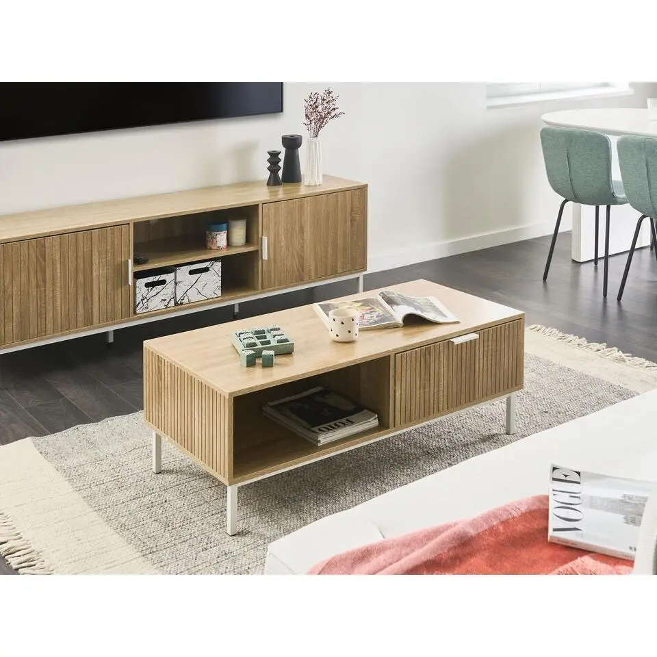 ROYALLA - Salontafel - Lichtbruin - MDF