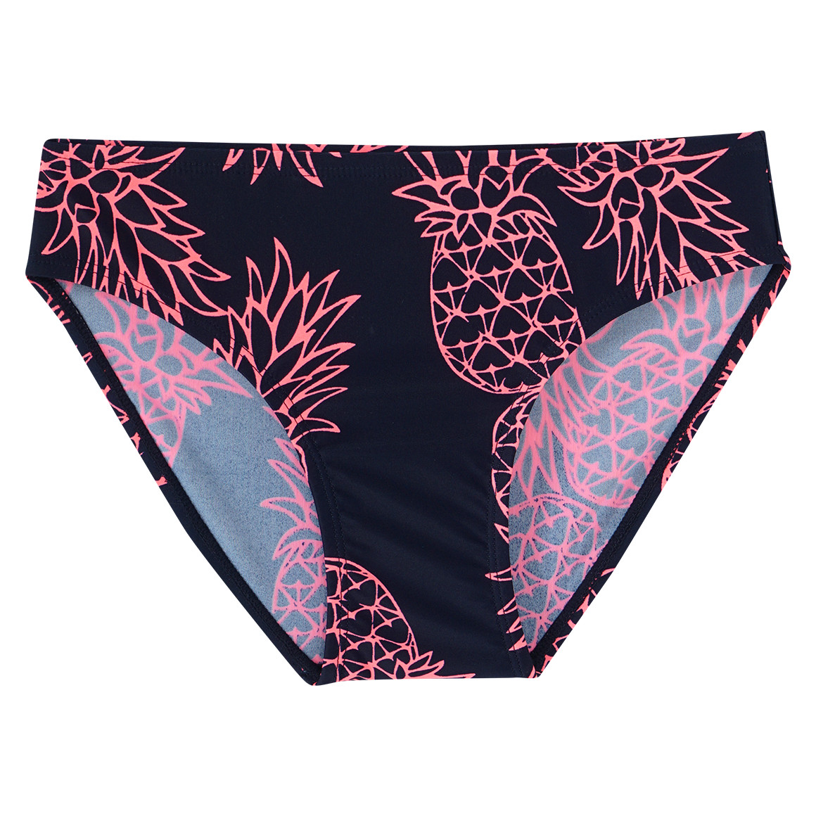 Yigga Mädchen Bikini mit Ananas-Motiven dunkelblau