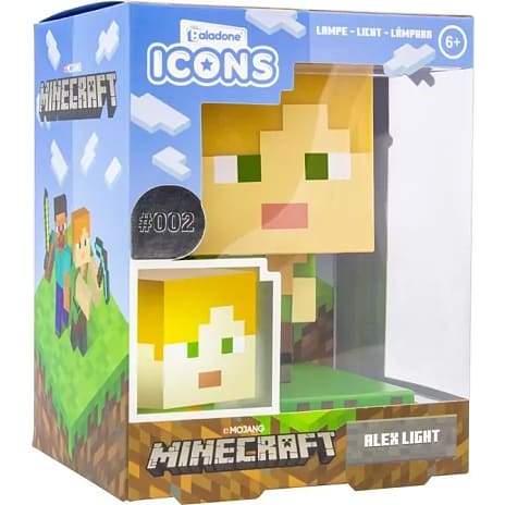 Minecraft Alex lampe - multifarvet