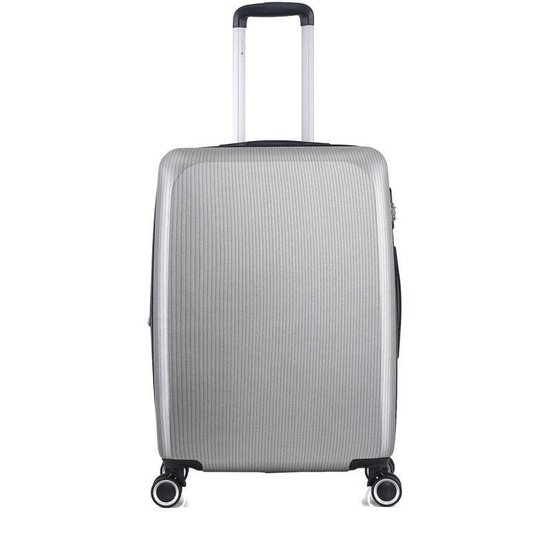 Lot de 3 valises rigides 379 Extensibles 55, 66 et 76 cm Argent