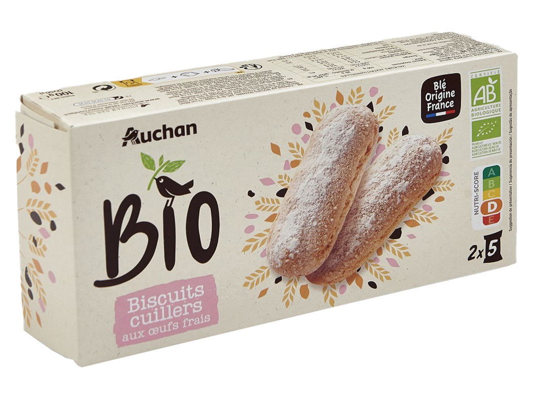 PALITOS AUCHAN BIO COM OVOS FRESCOS 100G
