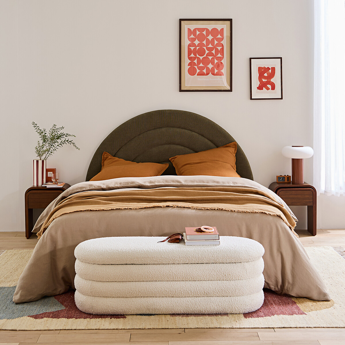 LA REDOUTE INTERIEURS<br>Banco/cabeceira/cômoda com tecido atoalhado, Pilou