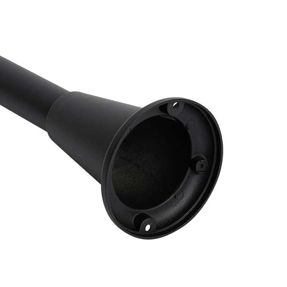 Qazqa staande buitenlampen charlois ribbed zwart