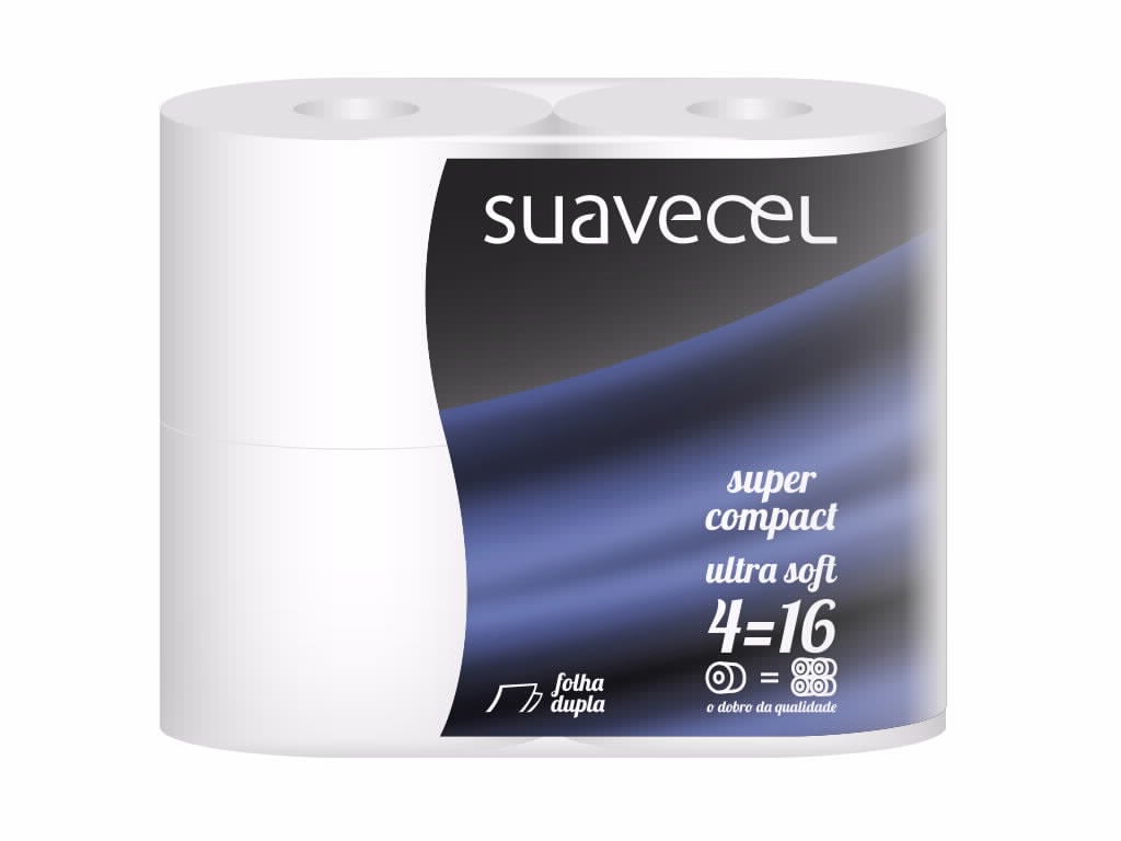 PAPEL SUAVECEL HIGIÉNICO SUPER COMPACT 4=16 ROLOS