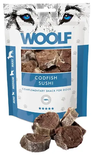 Kjøp Woolf Codfish Sushi 100g fra Hekta på tur!