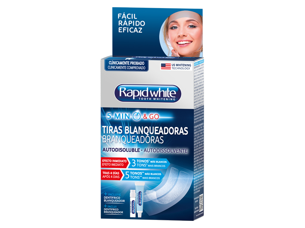 TIRAS BRANQUEADORAS RAPID WHITE 8 UN